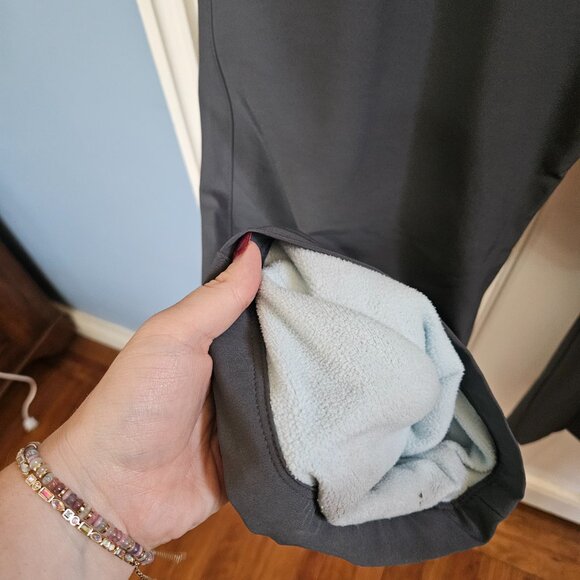 Eddie Bauer Adventure Snow Pants Gray Winter Fall Cold Fleece Lined Plus Size 16 - Picture 6 of 6